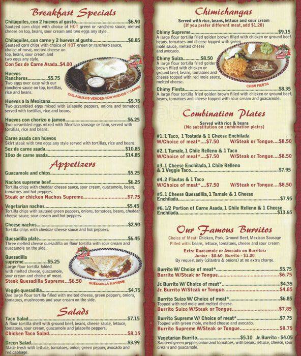 Taco & Burrito House Menu, Menu for Taco & Burrito House, Montclare