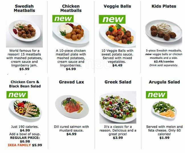 Ikea Restaurant Bistro Swedish Food Market Menu