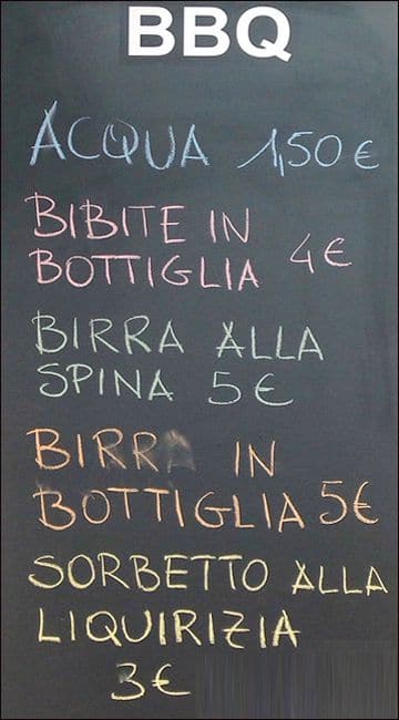 Menu di BBQ Hooligans 