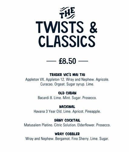 The Rum Kitchen Menu Menu For The Rum Kitchen Notting Hill London