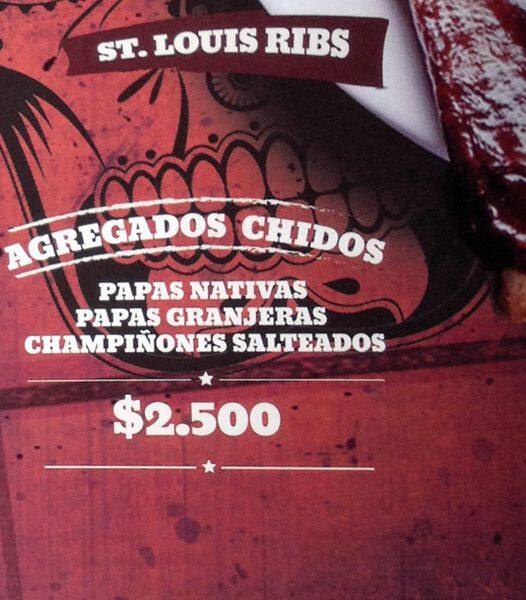 Tquila menu