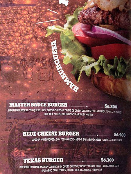 Tquila menu