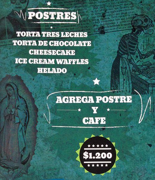 Tquila menu