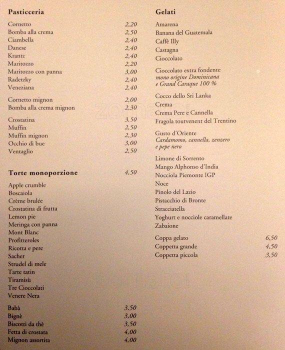 Menu di L'e 