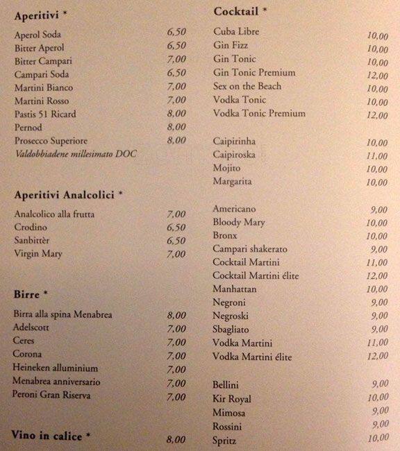 Menu di L'e 