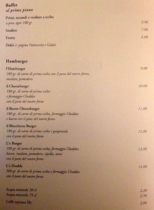 Menu di L'e 