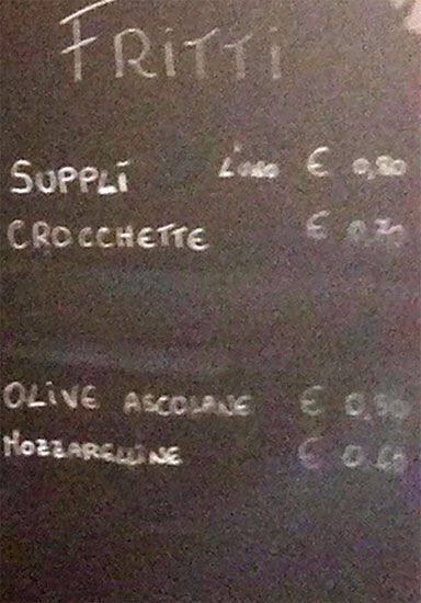 happy hours Speisekarte