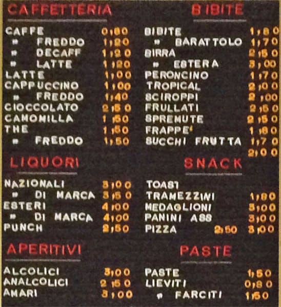 Menu di Pucci Patrizia 
