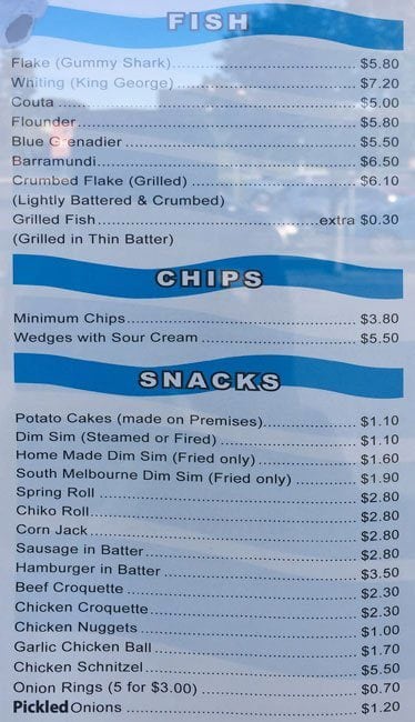 Blue Sea Fish And Chips Pakenham