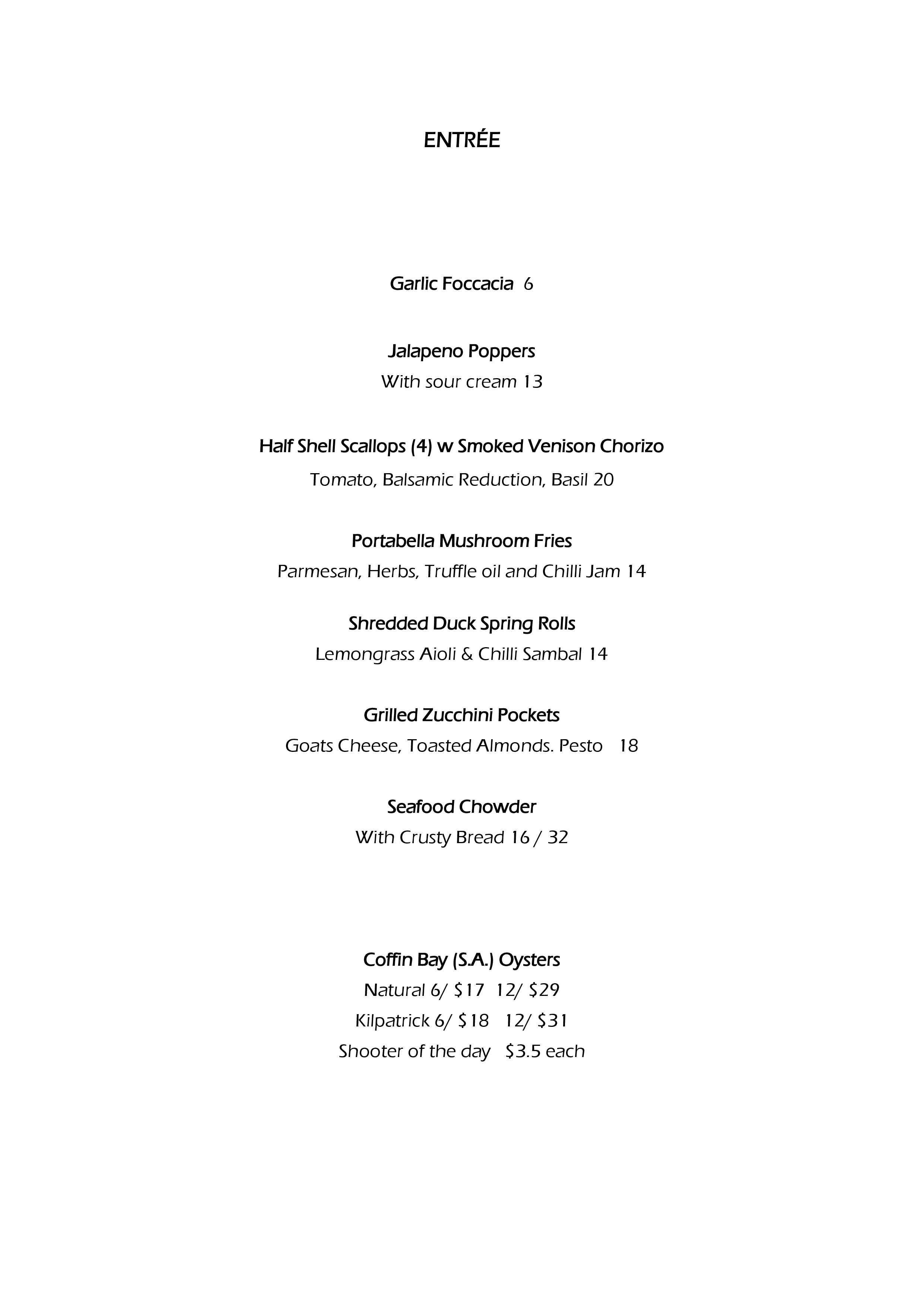 Whalers Restaurant Menu, Menu for Whalers Restaurant, Exmouth, Exmouth ...