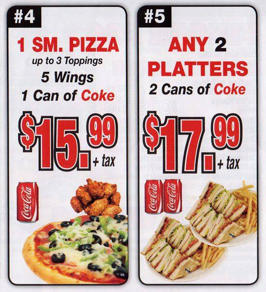 Poutine and Things menu