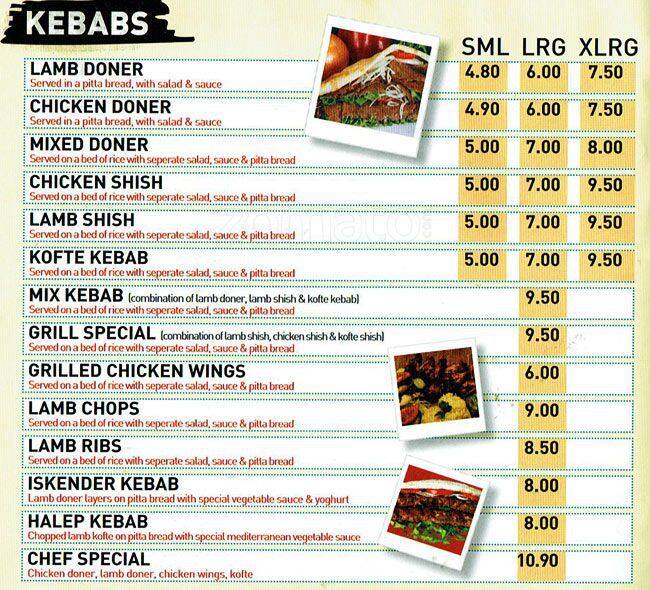 Menu at Express BBQ, London