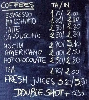 Gusti menu