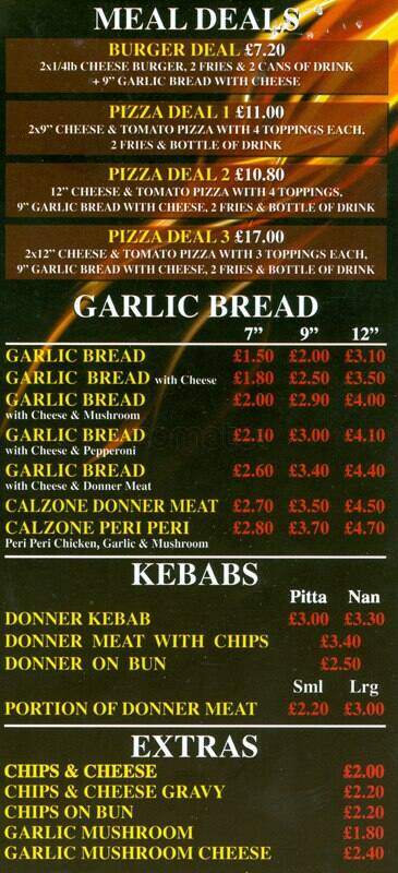 Habibi menu