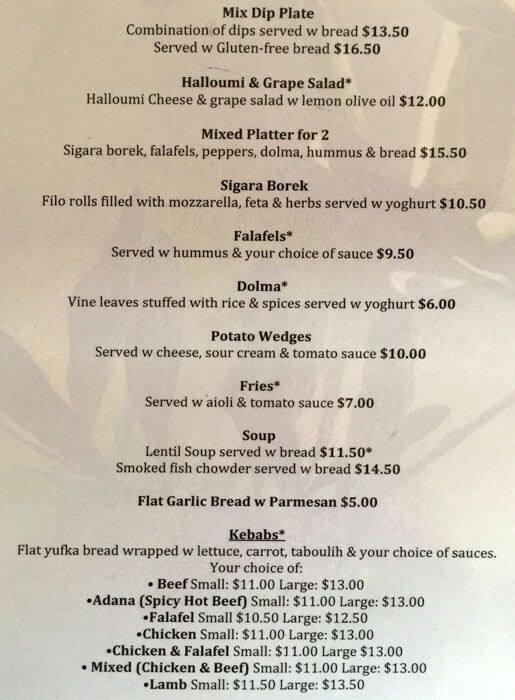 Menu at The Olive Branch Carterton restaurant, Carterton