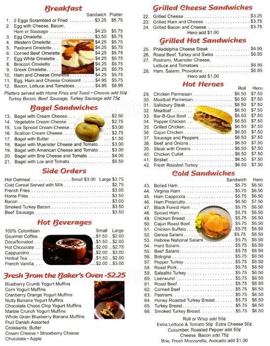 Healthy Choice Gourmet Deli Menu Urbanspoon/Zomato