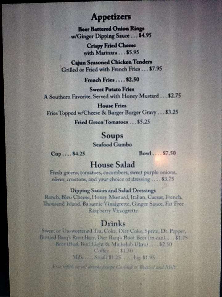 Burger Burger Menu, Menu for Burger Burger, Biloxi, Gulfport