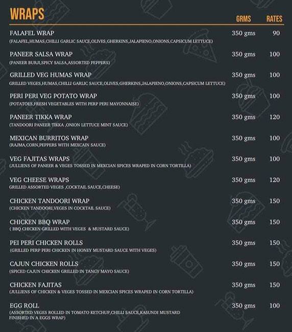 The Hunger Box menu