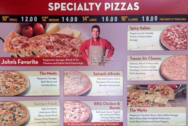 Papa John's Pizza Menu, Menu for Papa John's Pizza, Wheat Ridge, Denver ...