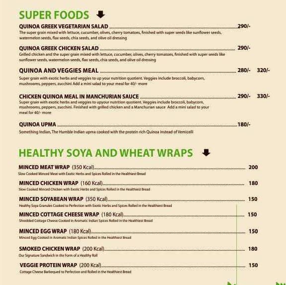 Greenzz-Meals & Salads menu