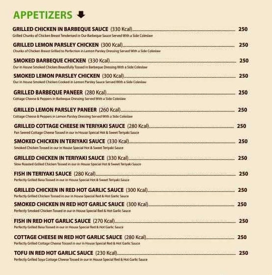 Greenzz-Meals & Salads menu