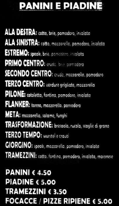 Menu di Signori si nasce 