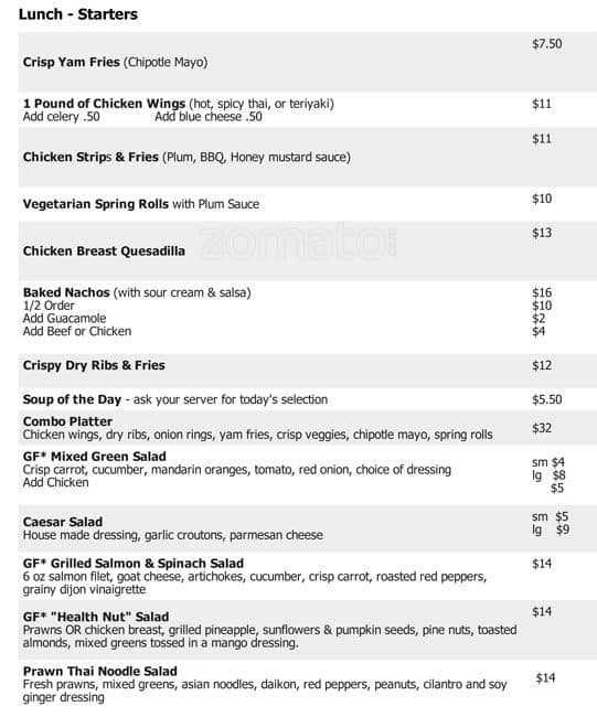 Duffey's Sports Grill at Northview Golf and Country Club меню