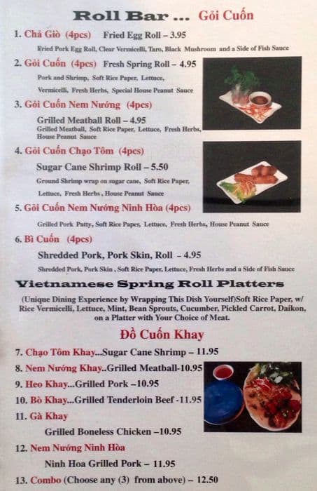 Thanh Vi Menu, Menu for Thanh Vi, International District, Seattle ...