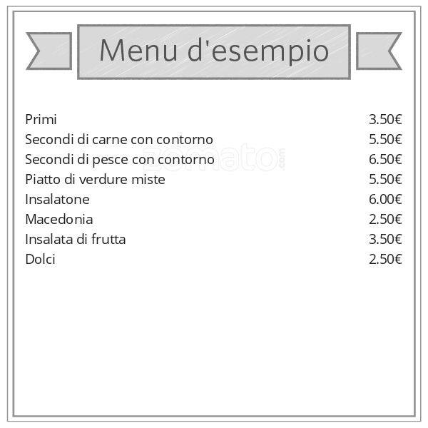 Menu di Bar Alimentari dei portici 