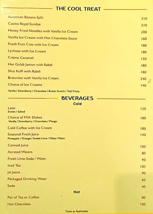 Atithi menu