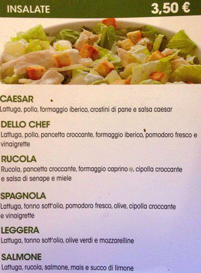 Menu di 100 Montaditos 