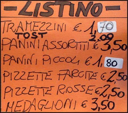Menu di Green Barrique Snc 