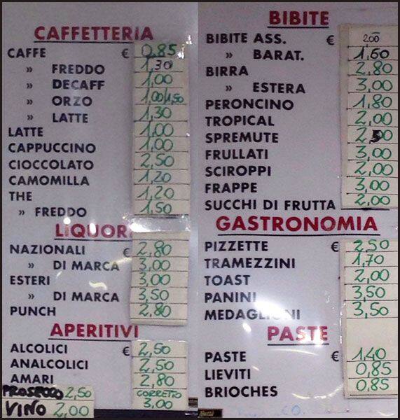 Menu di Green Barrique Snc 