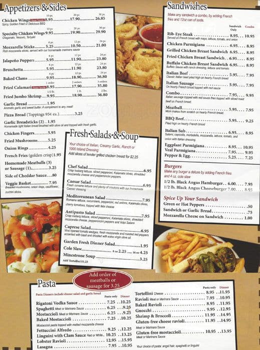 Nino's Pizza Menu, Menu for Nino's Pizza, Buffalo Grove, Chicago