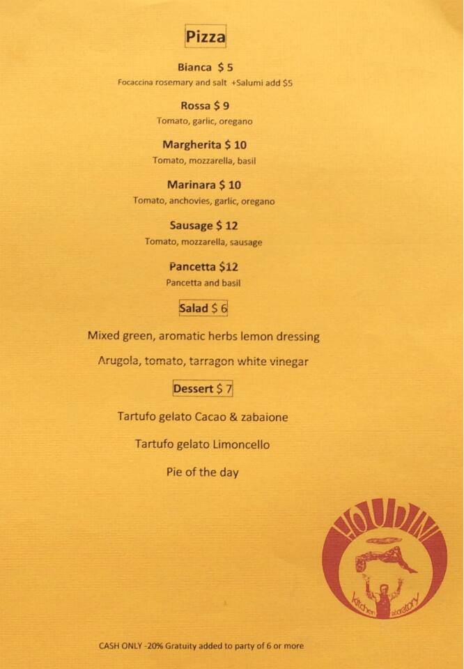 Houdini Kitchen Laboratory Menu Urbanspoon/Zomato