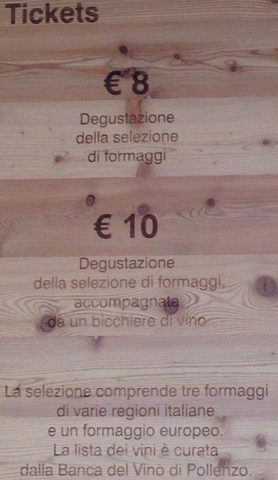 Menu di Slow Wine 