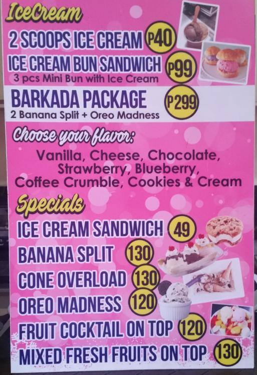 Drinks.Dessert.Ice Cream Menu, Menu for Drinks.Dessert.Ice Cream