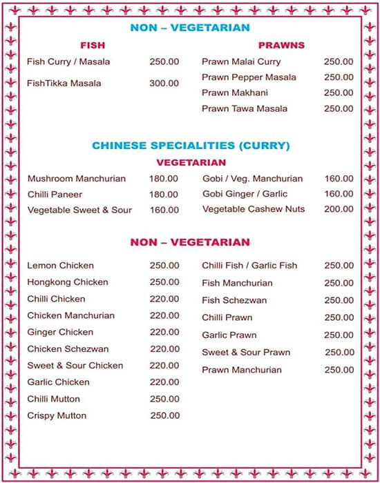 HOT KITCHEN RESTAURANT ECR menu