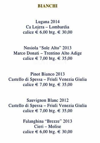Menu di Daniel 