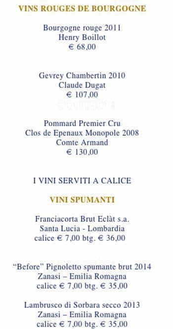 Menu di Daniel 