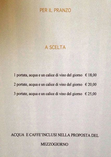Menu di Daniel 