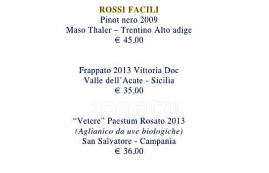 Menu di Daniel 