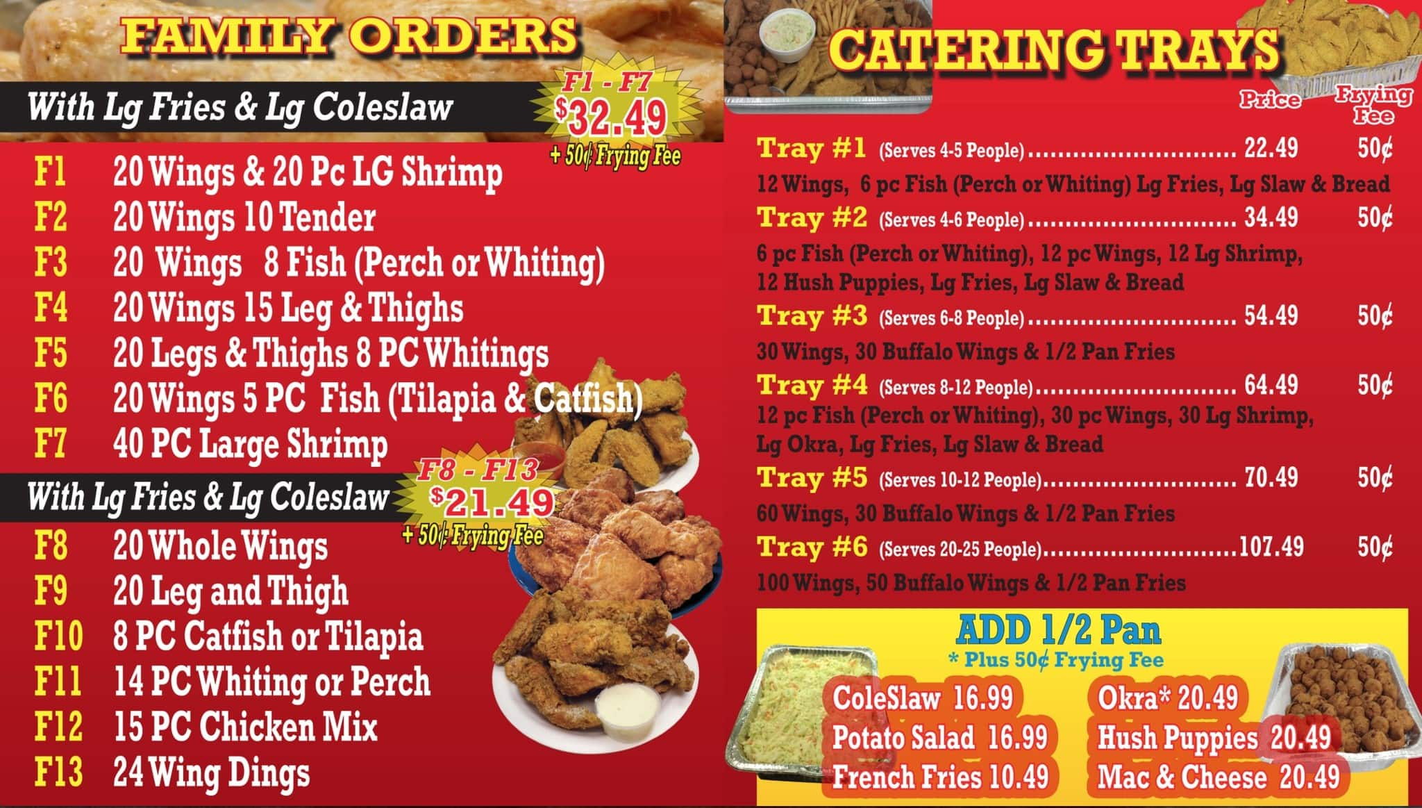 captain jays menu