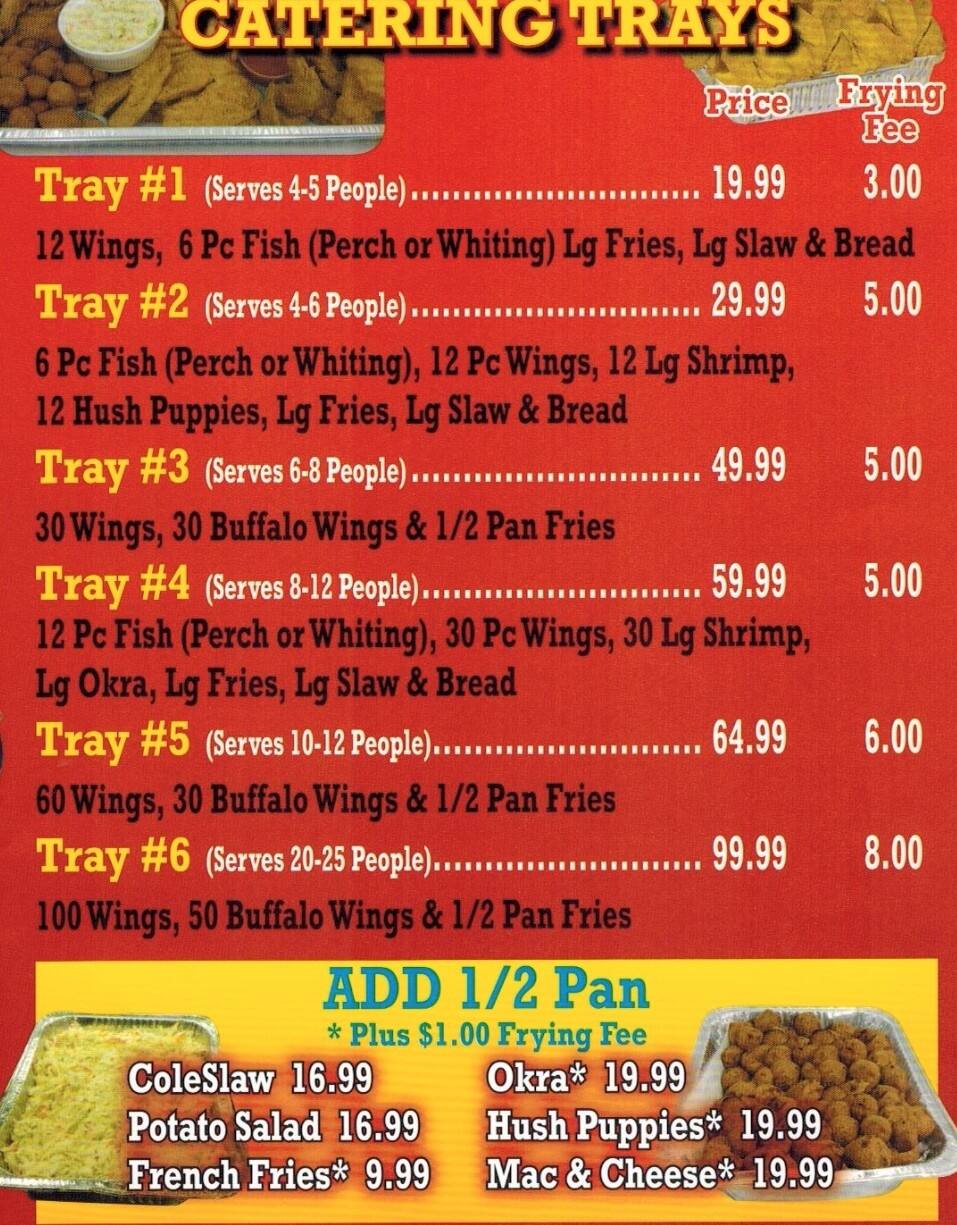 captain jays menu