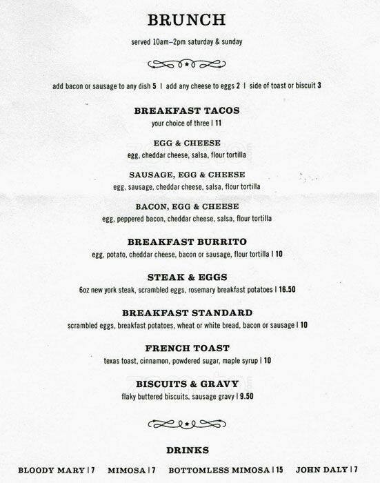 Overland Menu, Menu for Overland, Downtown Oakland, Oakland