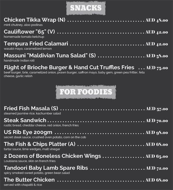 Spectators Sports Bar Avani Deira Menu Zomato