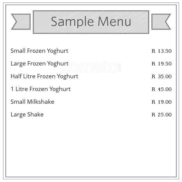 Cups & Cones Menu, Menu for Cups & Cones, Lenasia, Johannesburg Zomato SA