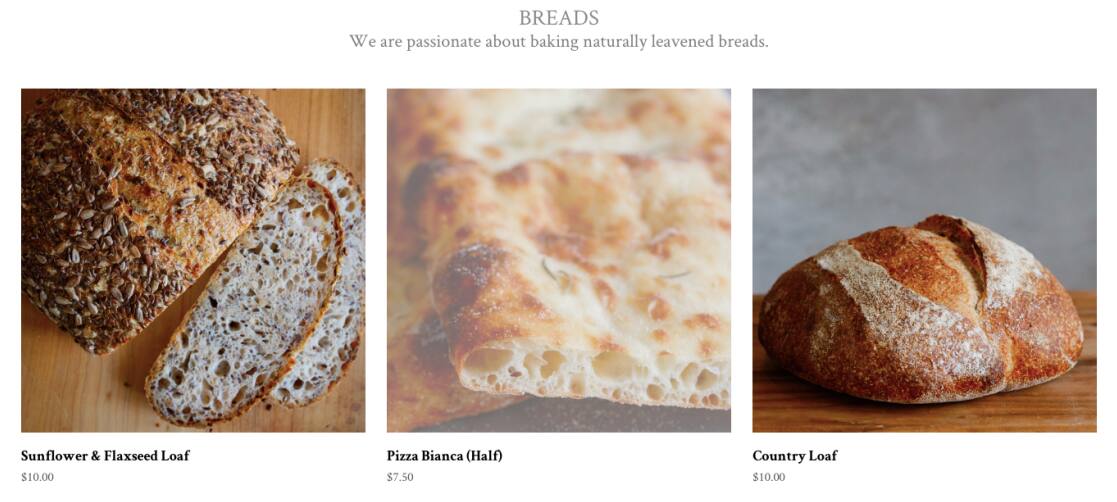 4&20 Bakery menu