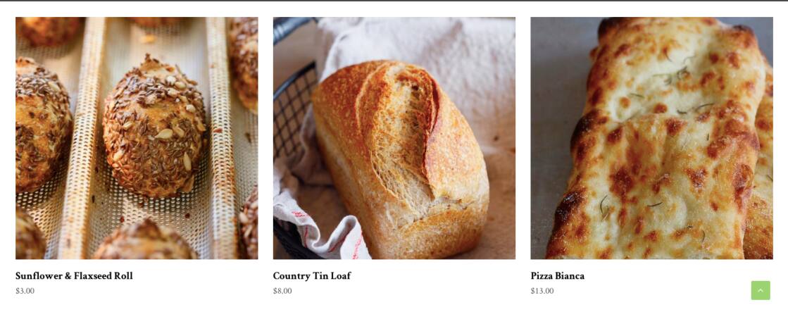 4&20 Bakery menu