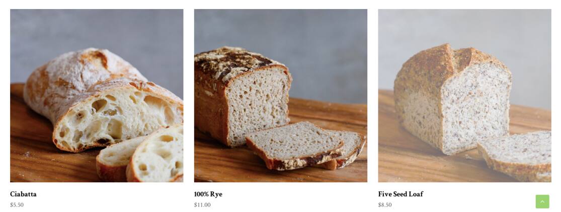 4&20 Bakery menu